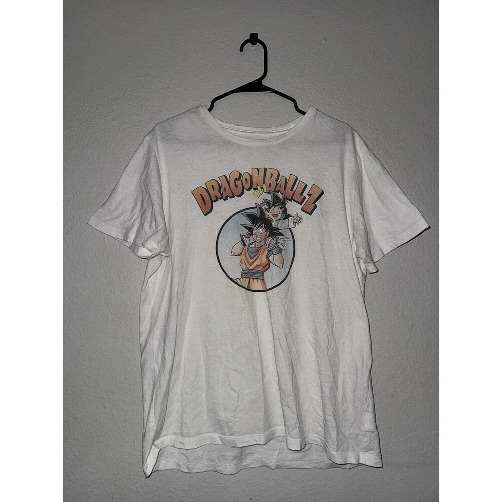 Old Navy Dragon Ball Z Goku Goten T Shirt Mens Large White Anime DBZ Graphic
